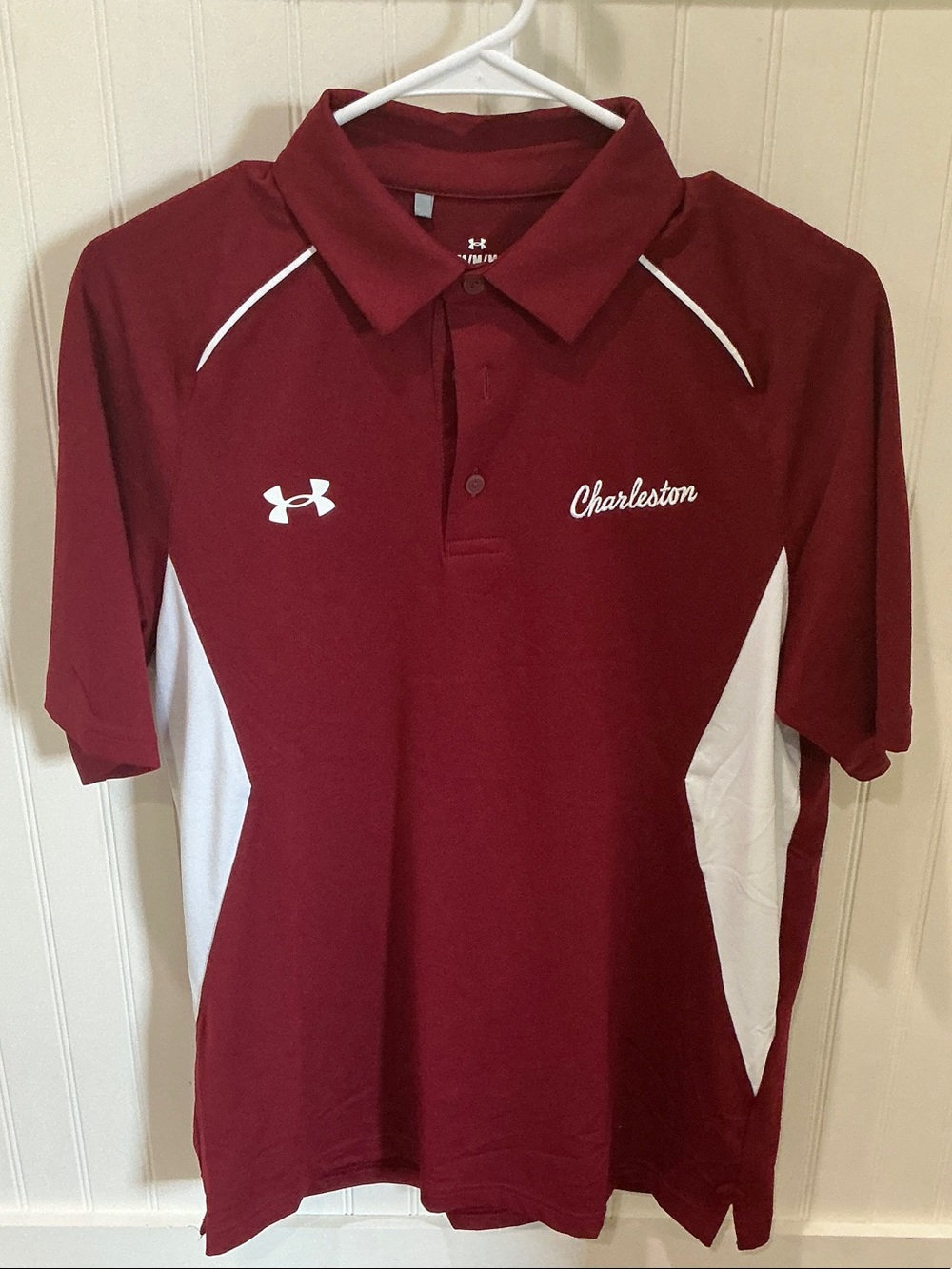 Under Armour College of Charleston Men's Maroon Polo